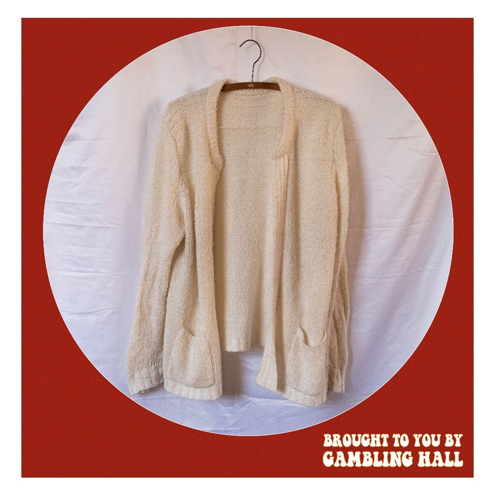 vintage cozy cream knit oversized sweater ☁️